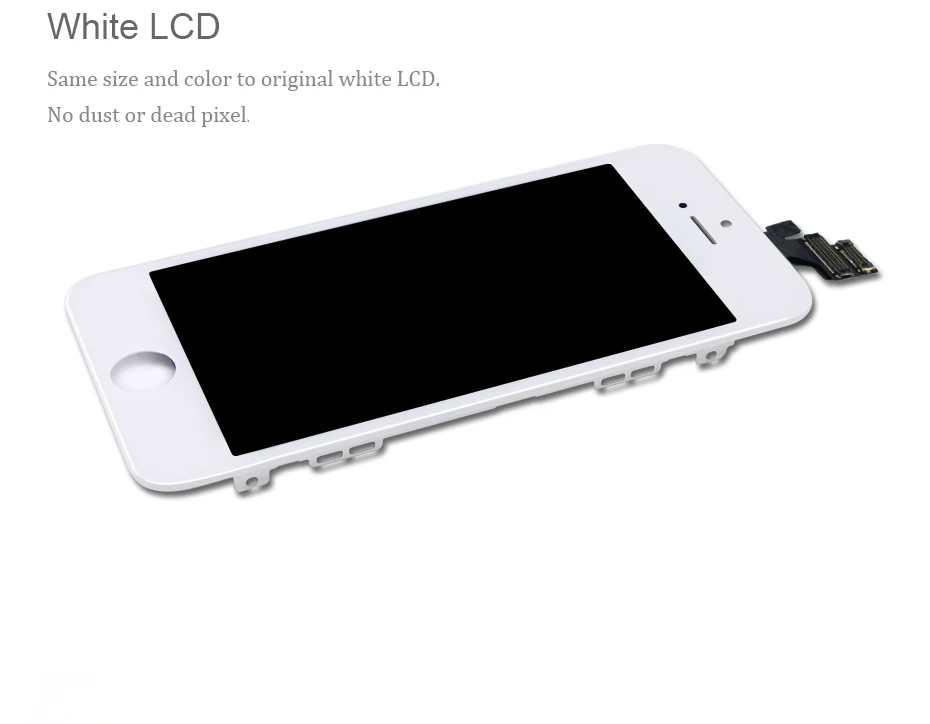 AAAA+ ЖК-экран для iPhone 5S, se 5C 5 ЖК-экран без битых пикселей 3D сенсорная Замена ЖК-дисплей с набором инструментов - Цвет: White For iPhone 5S