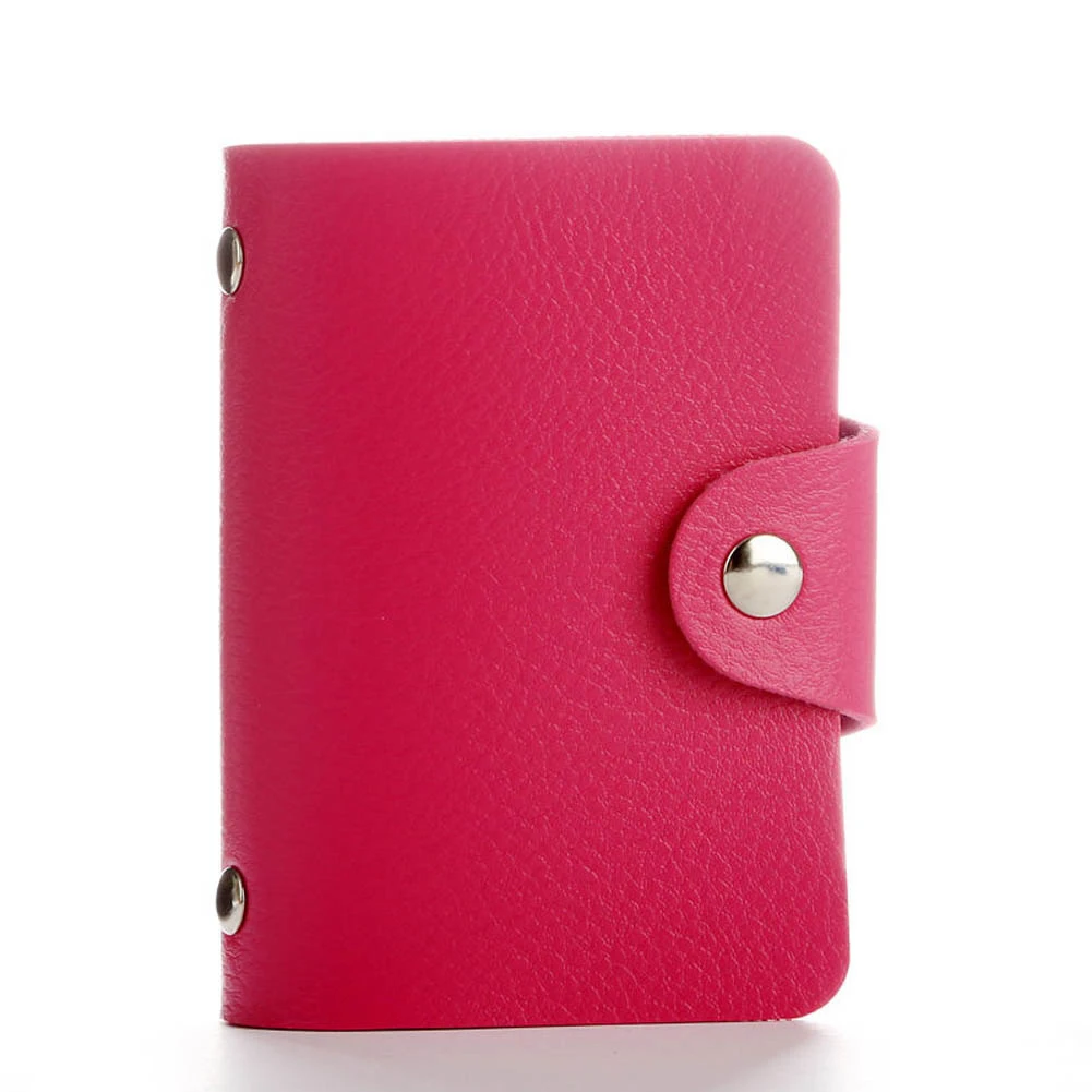 

24 Card Slots Card Holder With Button Business Card Holder Photocard ID Holder Photo Album Name Card ID Holder Book Cardholder
