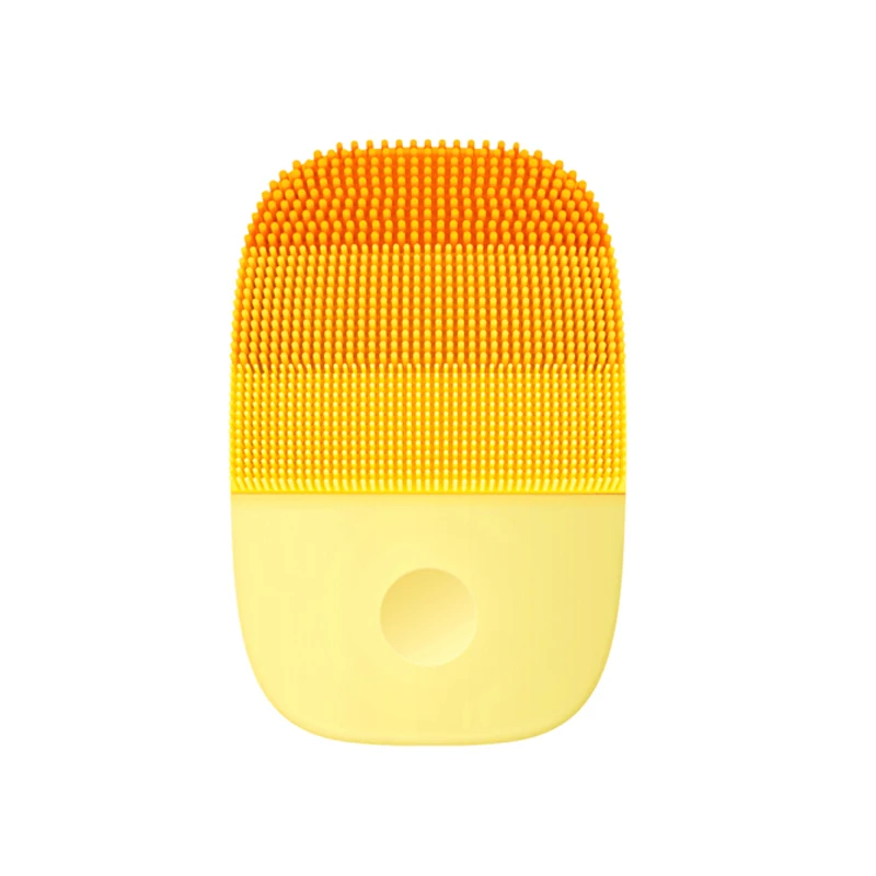 Yellow InFace Электрический Глубокое Очищающее средство для лица Чистящая Щетка массажная Соник для мытья лица IPX7 водонепроницаемый силикон - Цвет: Yellow