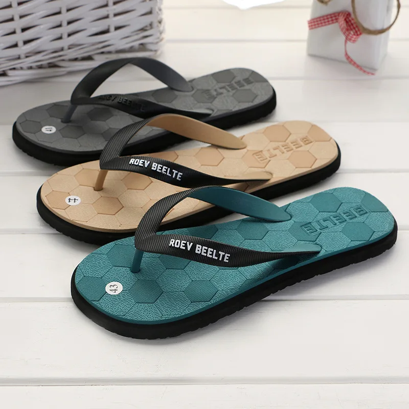

2021 Men's flip flops summer fashion outdoor sandals flip flops men's casual beach shoes