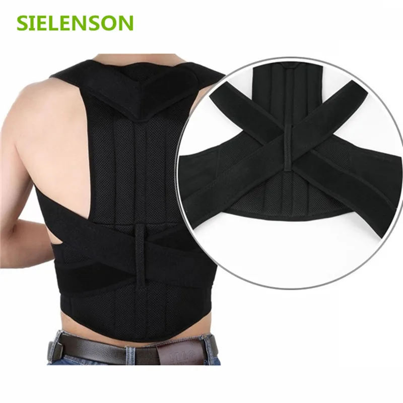 Регулируемый поддерживающий пояс для спины Корректор осанки плечо поясничный