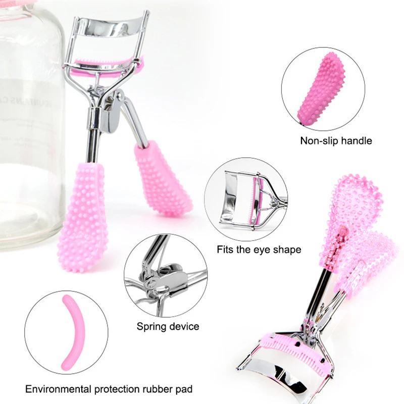 

Nature Curling Eyelash Curler with Mini Comb 3D Stereo Curling Eyelashes Eyes Makeup Tool MPwell