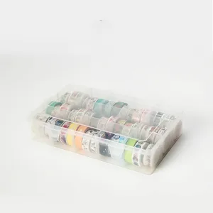 15 отсеков, прозрачный органайзер для рукоделия, ящик для хранения для туалетной ленты, товары для рукоделия и канцелярских наклеек