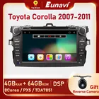 Eunavi 2 Din Android 10 автомобильный DVD мультимедийный плеер для Toyota Corolla 2007 2008 2009 2010 2011 GPS Navi Стерео Радио сенсорный экран