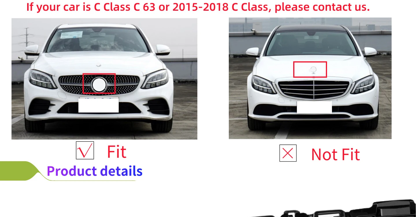 GT Передняя решетка для mercedes W205 подходит для C Class C180 C260 C300 Решетка переднего бампера amg GT R СТИЛЬ ABS не подходит c63