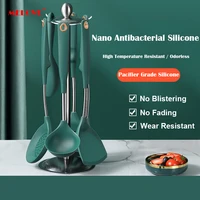 nordic silicone spatula set cooking utensil set heat resistant bpa free eggs pancakes non stick cookware kitchen gadget sets