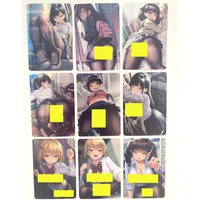 9pcsset acg sexy campus black silk card hobby hobby collection anime card sexy nude toy hobby collection card gentleman card