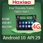 Автомобильный радиоприемник для Toyota Yaris 2005 2006 2007 2008 2009-2012 Android 10,0, видео мультимедийный плеер GPS 4G WIFI Bluetooth Carplay