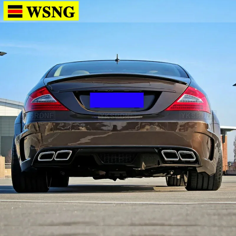 

W219 задний багажник, губа, спойлер, крыло для Mercedes Benz W219 седан, углеродное волокно, стиль A 2007-2009