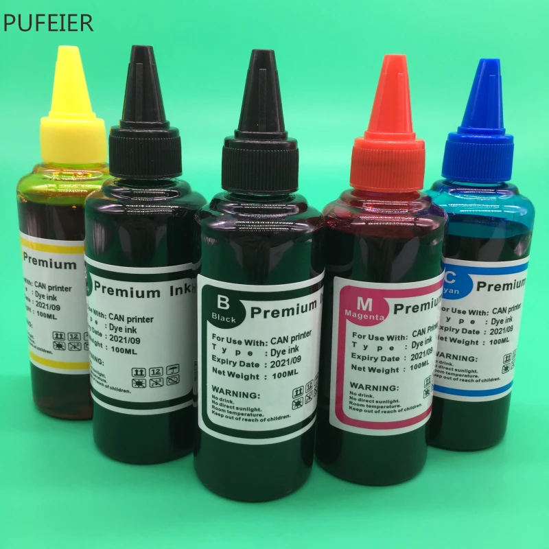 5 шт. чернила на основе краски для Canon PIXMA IP7240 MG5440 MX724 MX924|Наборы заправки чернилами|