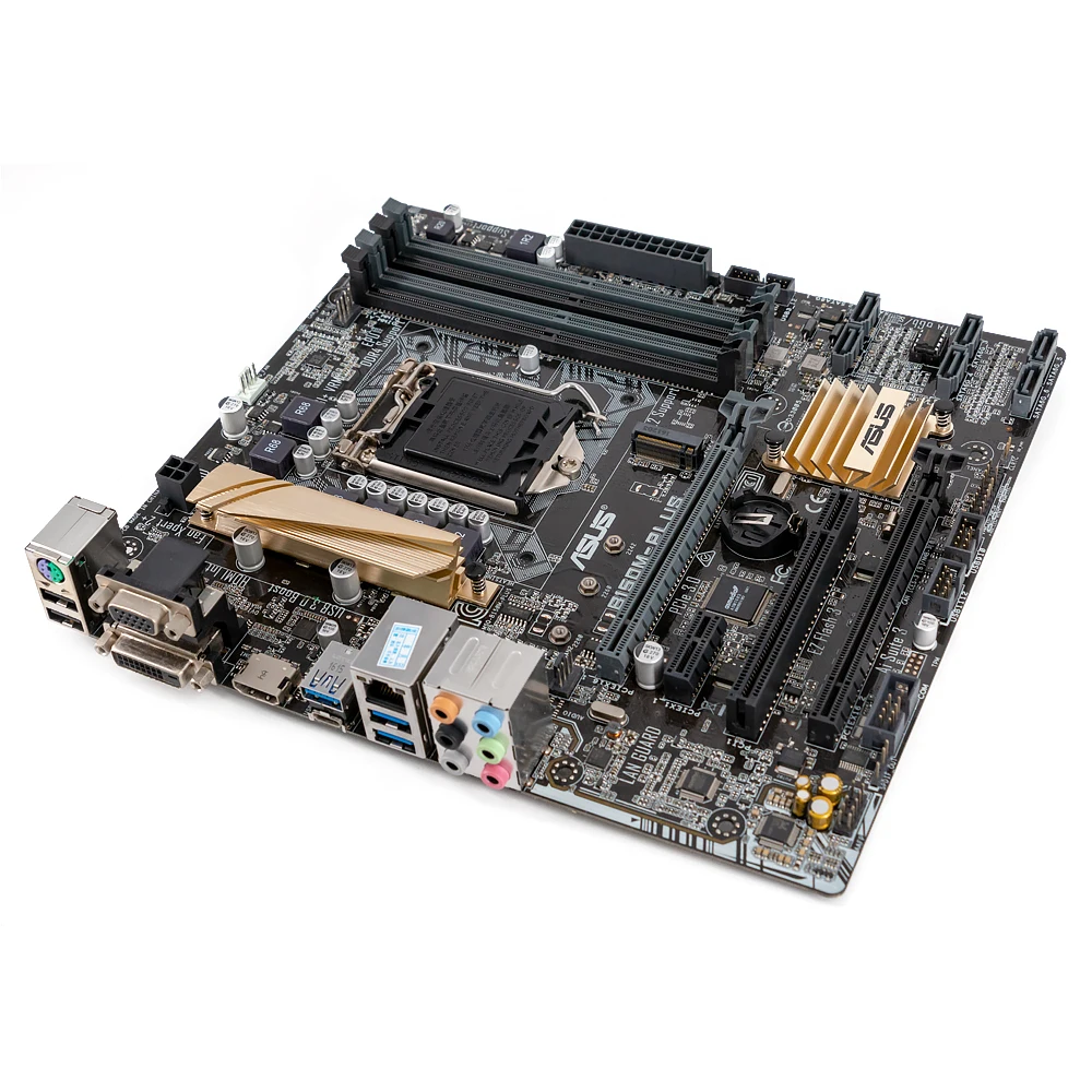 Asus B150M-PLUS Desktop Motherboard B150 Socket LGA 1151 For Core i7 i5 i3 DDR4 64G USB3.0 M.2 Micro ATX Original Used Mainboard