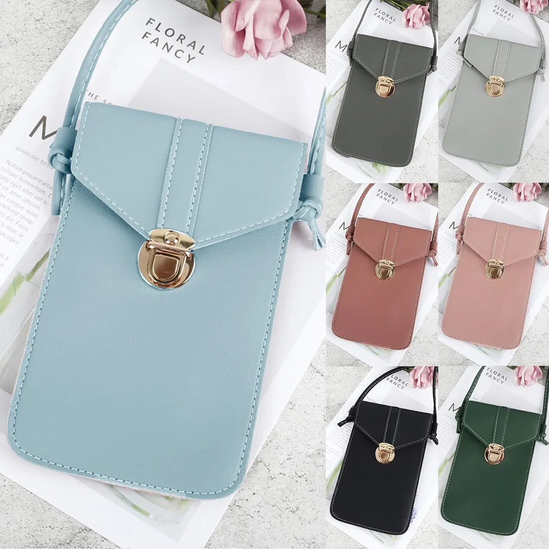 

New Girls Crossbody Cell Phone Shoulder Bag Fashion Daily Use Card Holder Mini Summer Messenger Bag For Women Wallet 2021