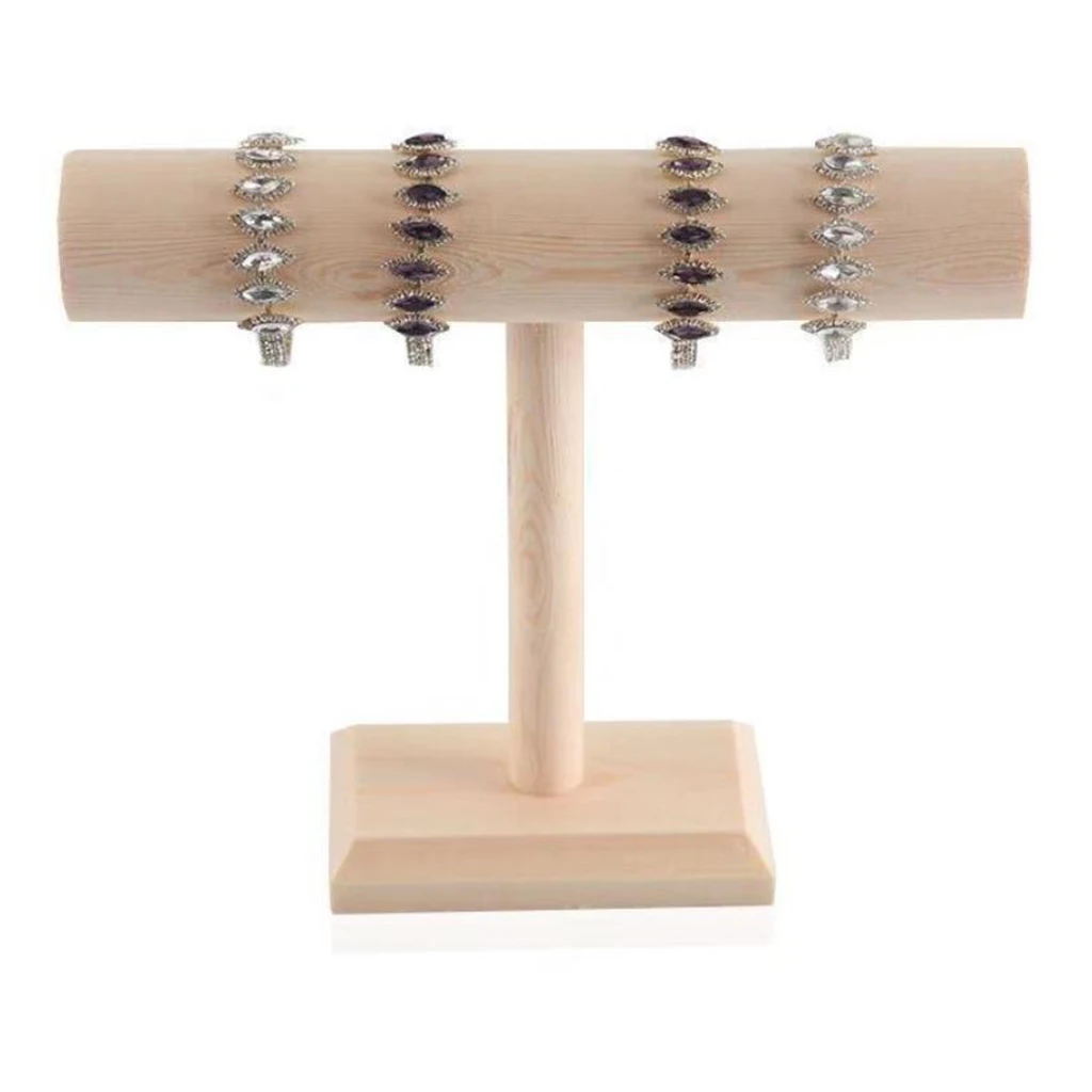 

1x New Bracelet Chain Jewelry Display Stand Home Organization Hard Wooden