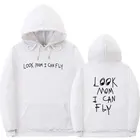 Белая толстовка с капюшоном Трэвиса Скотта ASTROWORLD толстовка с надписью I can fly Мужской пуловер в стиле хип-хоп толстовка с капюшоном