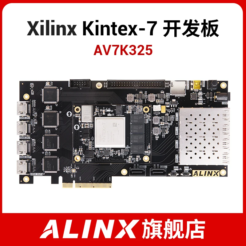 preço Placa De Desenvolvimento Fpga Alinx Xilinx Kintex7 Ouro Preto K7 7325 4k Processamento De Imagem De Vídeo Pcie