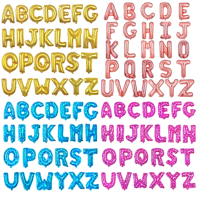 1 шт 16 дюймов С Днем Рождения Воздушный шар из фольги буквы шарики для День