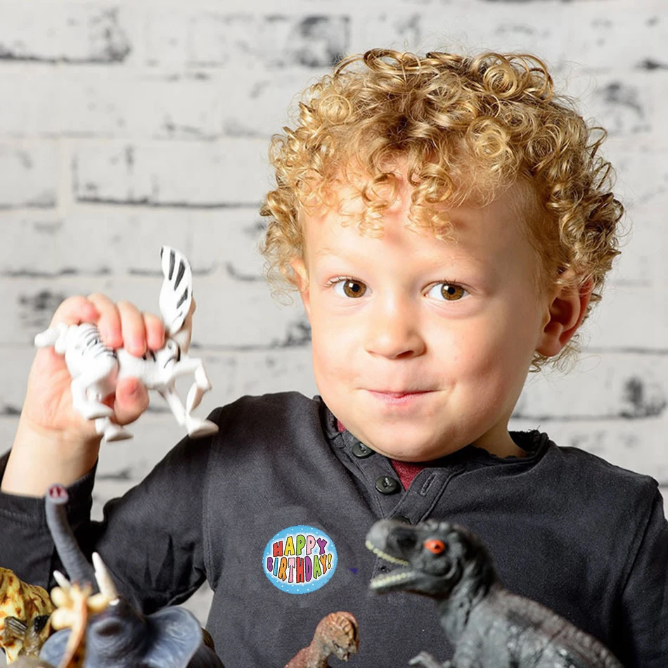 100 шт/рулон дети мальчик девочка награда стикеры &quotДень рождения&quot игрушка