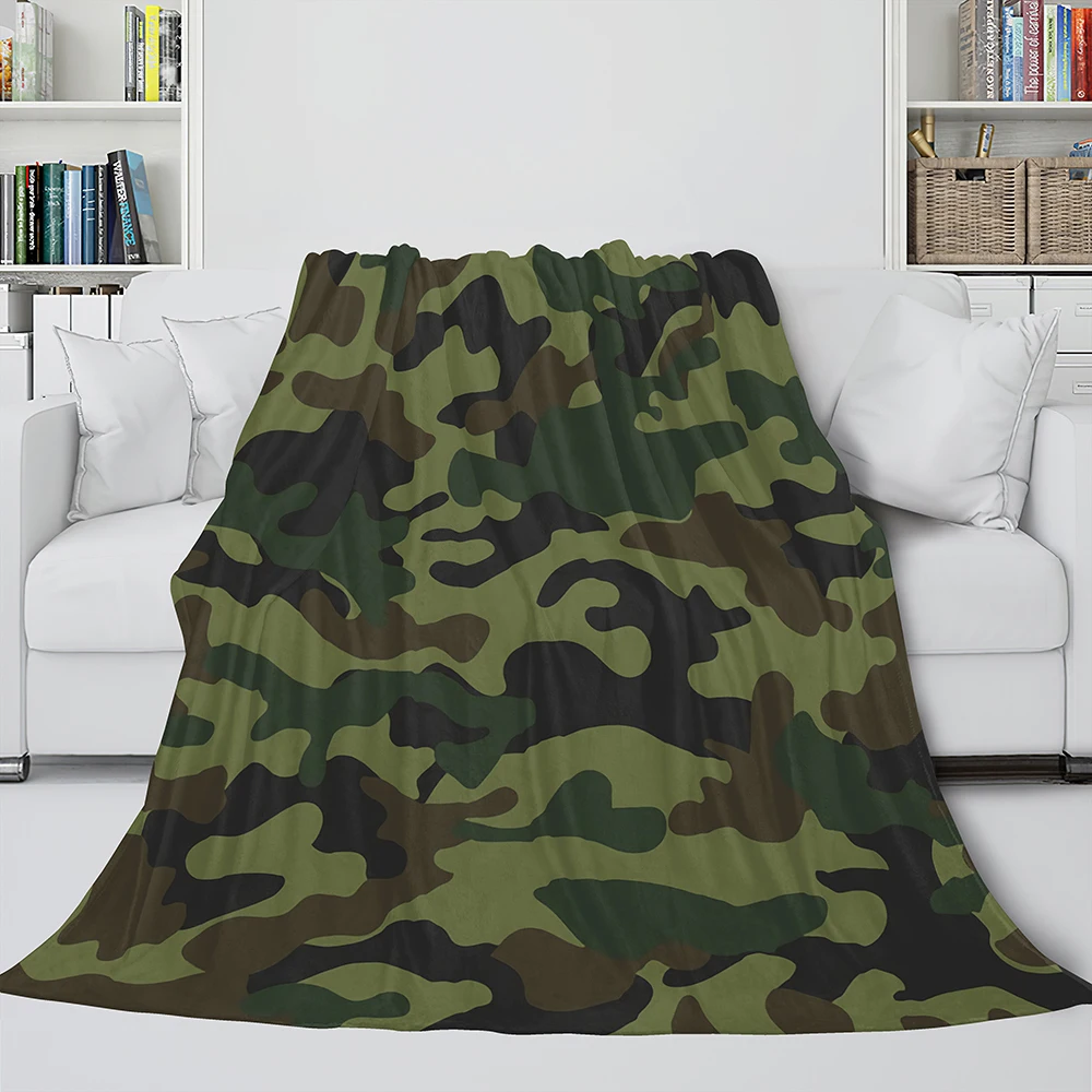 

Thick Camouflage Throw Blanket Flannel Fleece Soft Adult Bed Cover Winter Warm Bed Linen Bedspread for Sofa Bedroom
