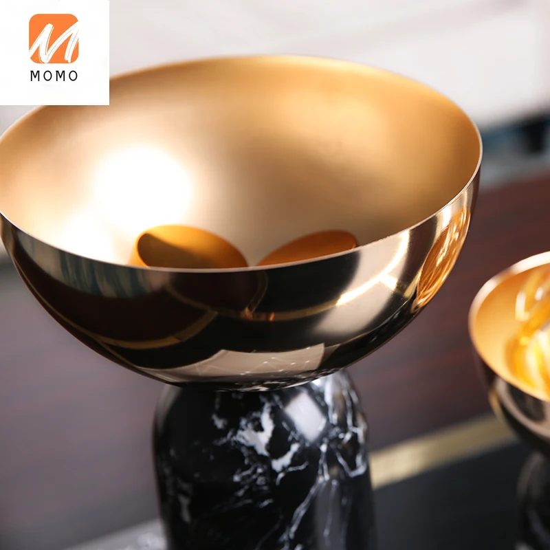 

Creative Marble Vase Flower Living Room Flower Arrangement TV Cabinet Decoration Meal Modern Simple Desktop Decoration