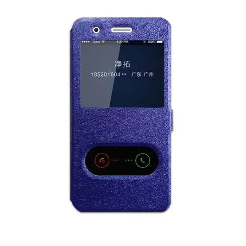 Для Huawei Y6 Pro 2017 чехол быстрое окошко для просмотра ответа откидная крышка кожаный