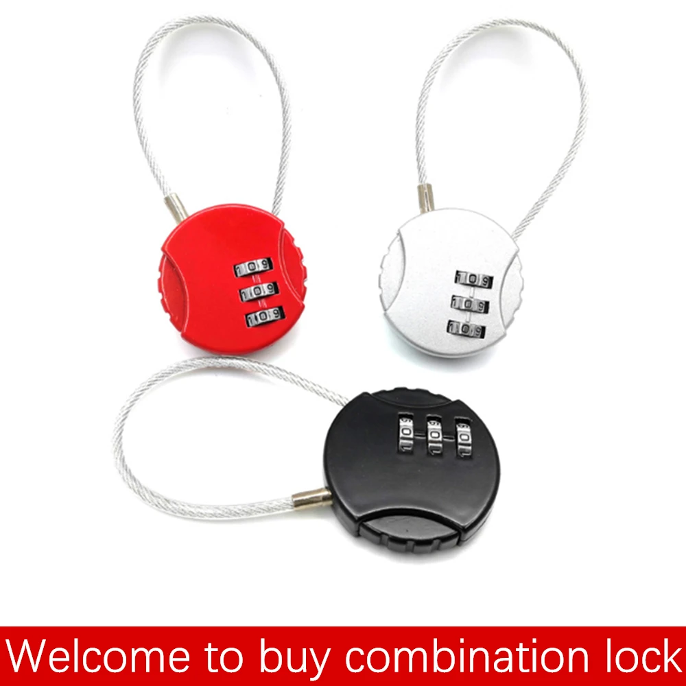 Круглые 4 х значный кодовый замок Всепогодный Безопасности навесной для багажа