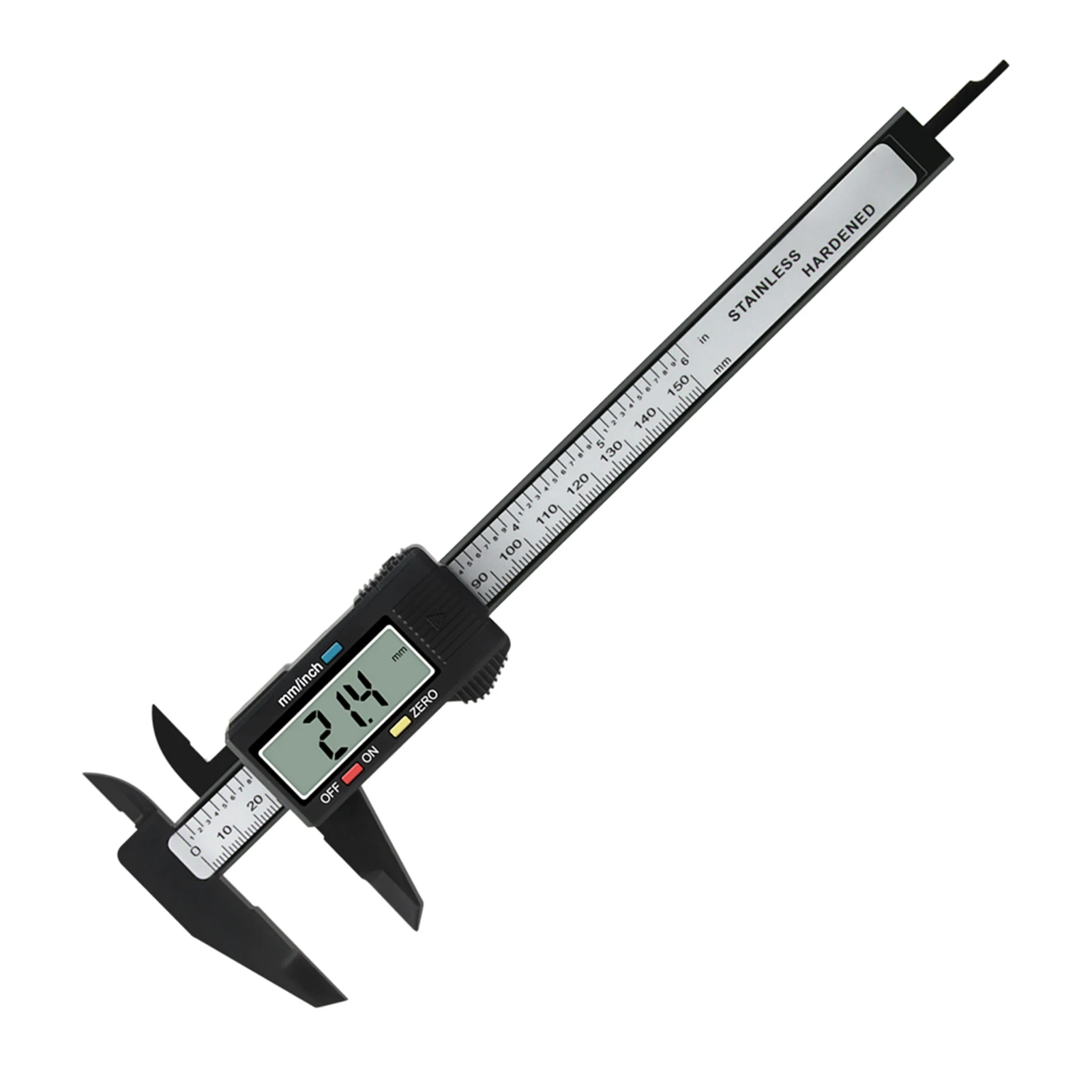

0-6 Inch/ 150mm Electronic Digital Vernier Caliper High Precision Slide Caliper LCD Display Measuring Tool (Inch/ Metric)