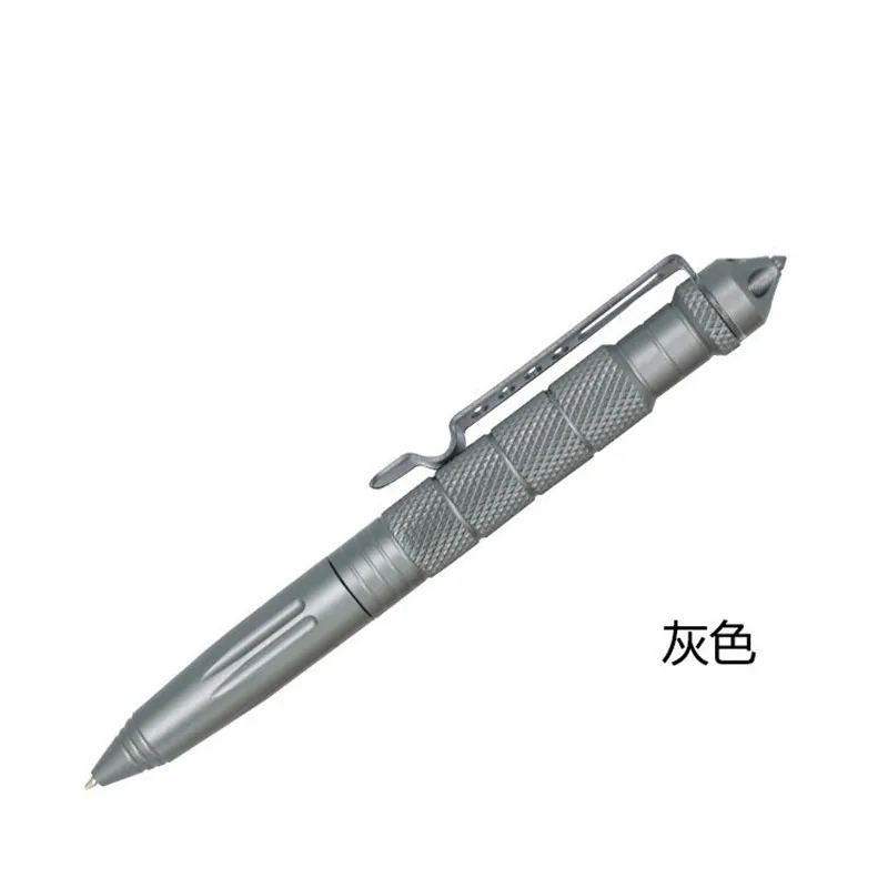 gray Новая высококачественная тактическая ручка для самообороны, многофункциональная противоскользящая портативная ручка из авиационного алюминия - Цвет: gray