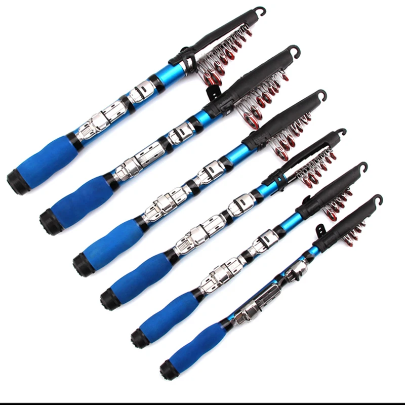 Жесткий Телескопический телефон Draagbare Hengel Glasvezel 1-2 3 м Korte Zee Pole Ultra Mini Kleine zee gooien staaf |