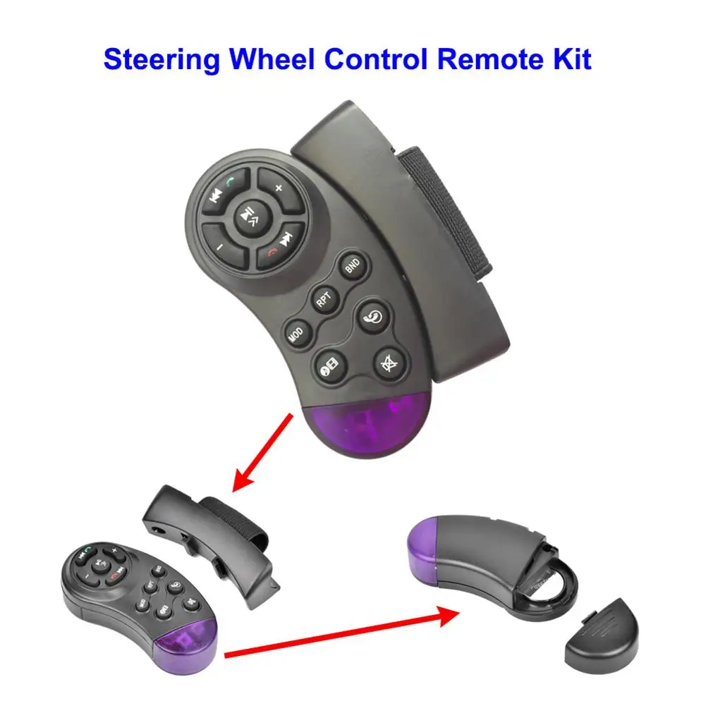 Portable Car Steering Wheel Wireless Controller MP5 Media Multimedia Player Key DVD accessories | Автомобили и мотоциклы