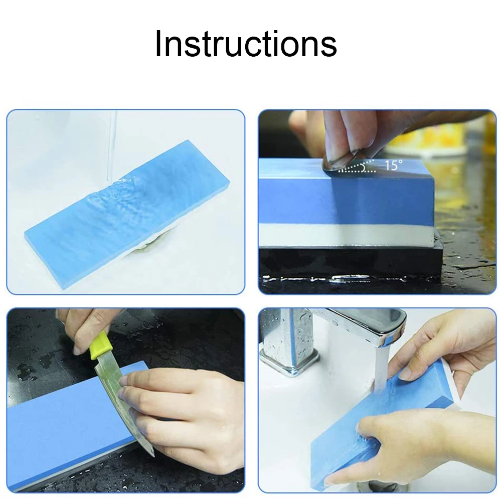 

Professional Knife Sharpener Whetstone Sharpening Stones grinding stone water stone kitchen Tool 2 Side Grit 1000 6000