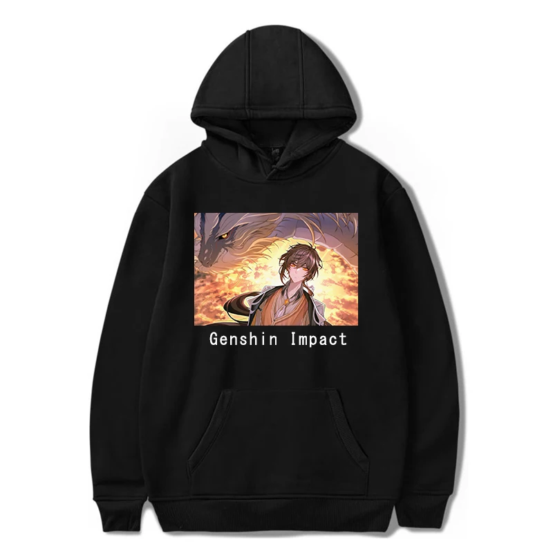 

100%COTTONGenshin Impact casual Cool Print Fashion Game Hoodies Sweatshirts Hot Streetwear Women/Men Hip Hop