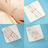 crystal flower evil eye bracelet for women femme fashion animal multicolor butterfly charm bracelets jewelry gift wholesale new