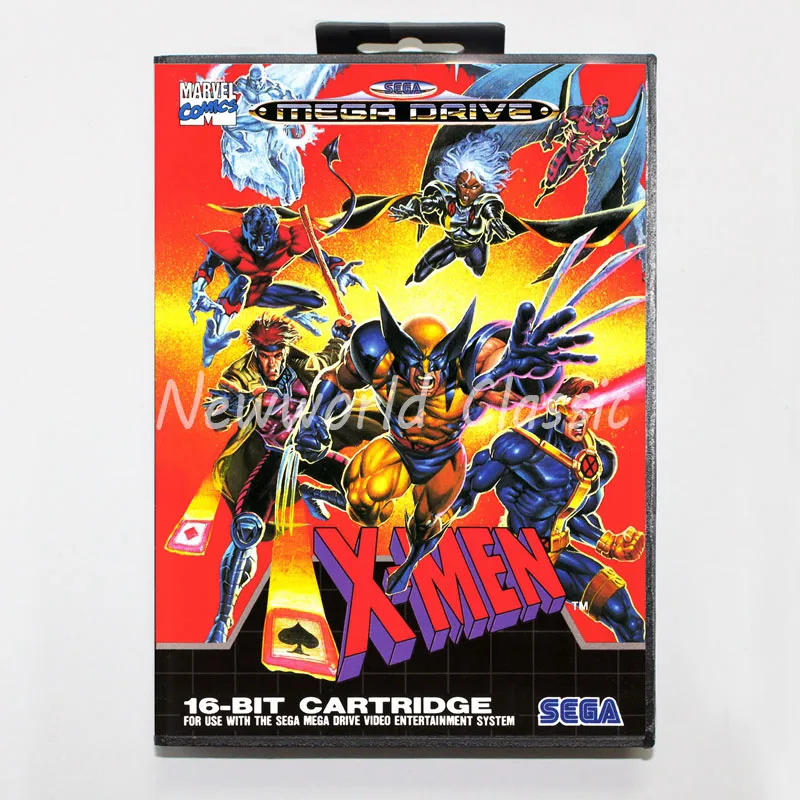Xmen 16 бит для Genesis MD игровая карта с коробкой sega Mega Drive Genesis|Картриджи| |