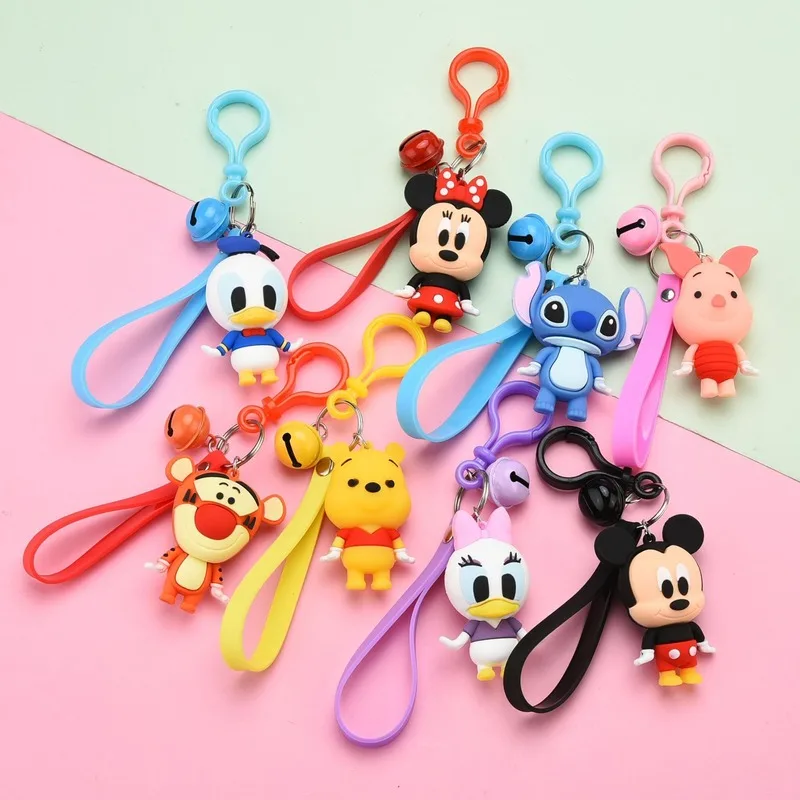 Оригинальное кольцо для ключей Disney брелок Микки Минни Дональд Дак Маргаритка