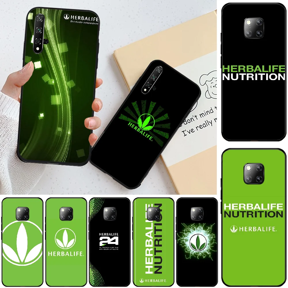 Viviana Herbalife цветной милый черный ТПУ мягкий резиновый чехол для телефона Huawei Honor 8 8X
