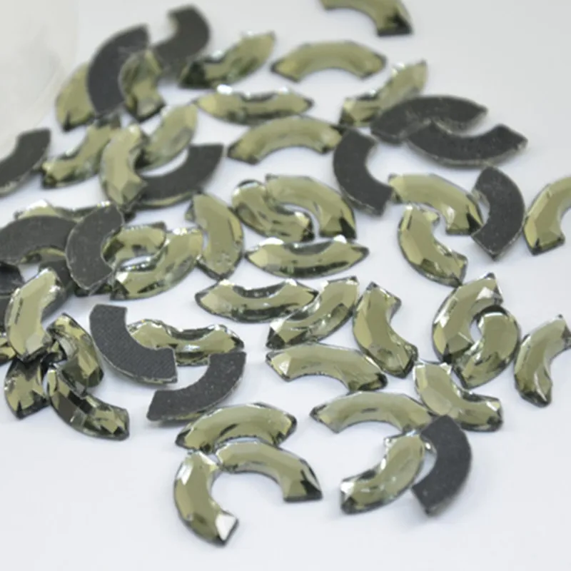 Высококачественные Стразы с плоской задней поверхностью горячей фиксацией 6x12 мм