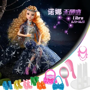 Новинка, кукла 30 см с 3d-глазами и одеждой, обувь для макияжа, 11 подвижных суставов, кукла для девочек, подарок