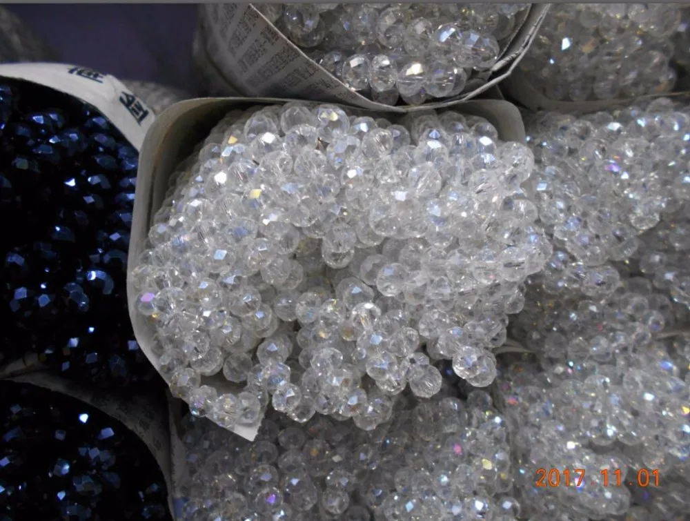 140 шт. бусины из австрийского хрусталя с гранями 3 х4 мм|beads loose|crystal glass beadsround beads |