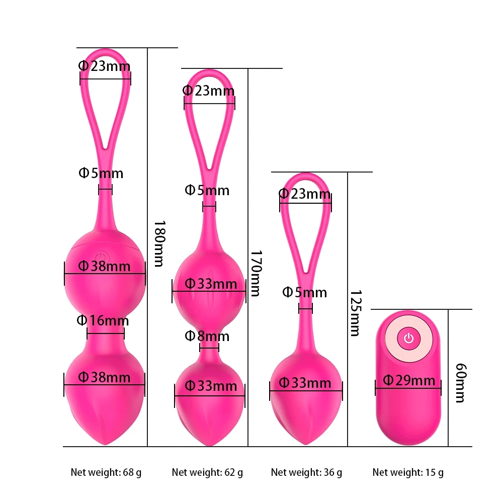 4/5pcs Vaginal Balls Sex Toy for Women Kegel Ball Female Vagina Tighten Massage Exercise Wireless Remote Control Vibrating Eggs | Красота и