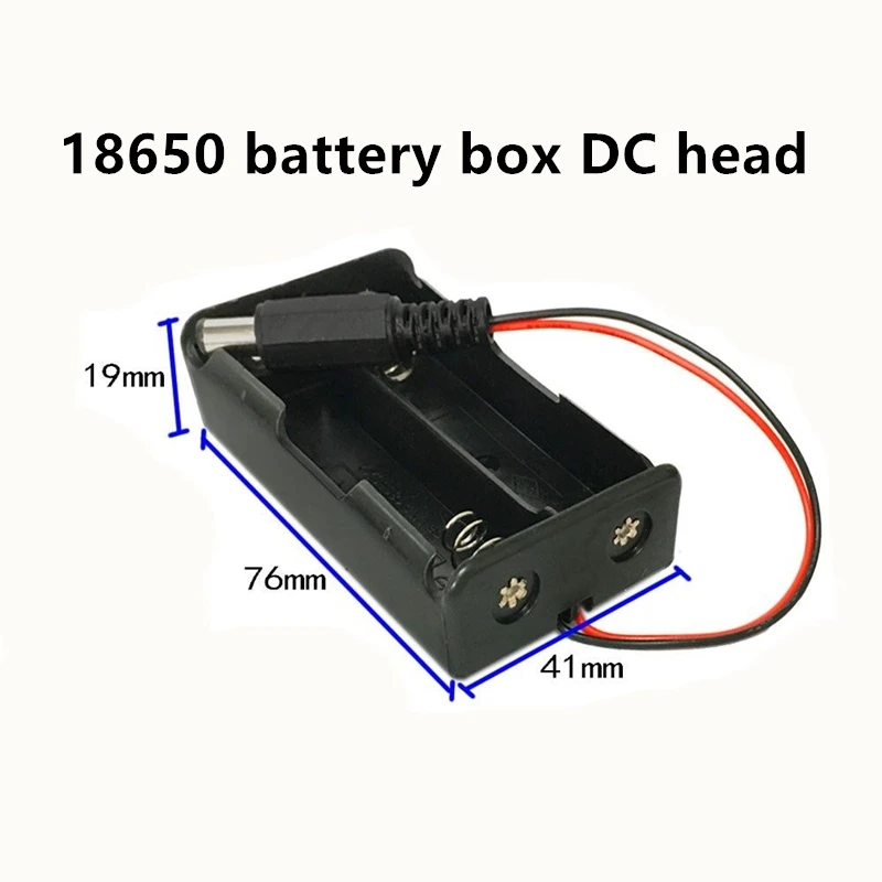 18650 Коробка для аккумуляторов литиевая батарея постоянного тока 2 шт. с кабелем 7 4