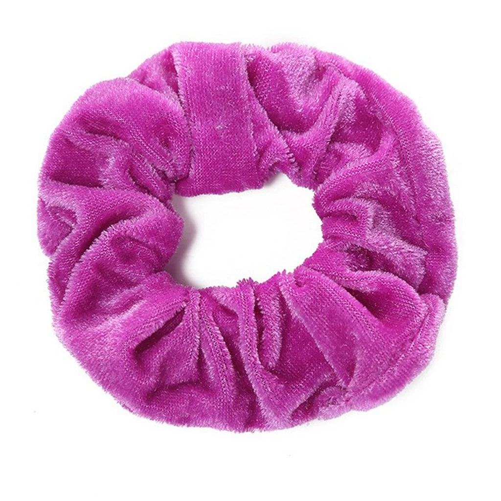 

50x Womens Velvet Hair Bands Elastic Strong Hold Hair Accessories Scrunchie