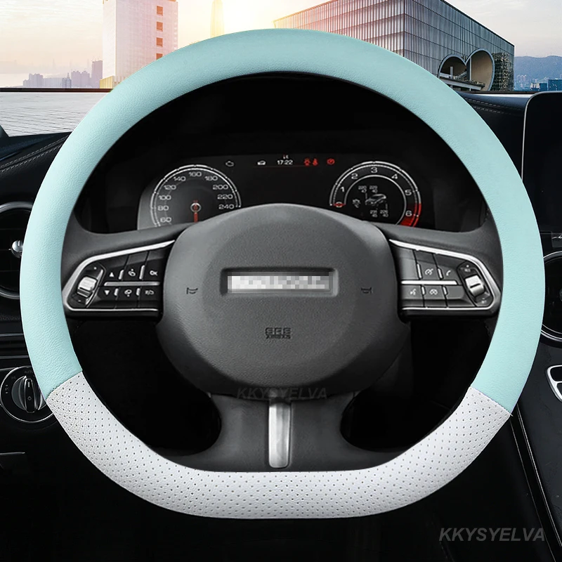

Microfiber Leather for Haval F7 F7X F5 Car Steering Wheel Cover D Shape Auto Accessories interior Fast Shipping