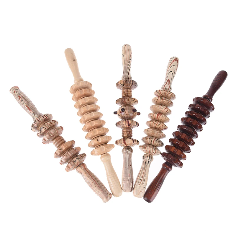 

Sports Full Body Muscle Massager Wood Roller Stick Deep Relax Gear Massage Stick Trigger Point Recovery Tool