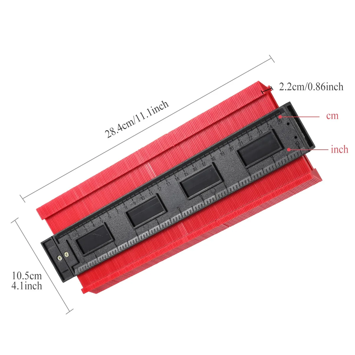 

Shape Contour Gauge Duplicator Profile Measuring Angle Ruler Thickness Gauge Contour Template Copy Duplicator Woodworking Tools