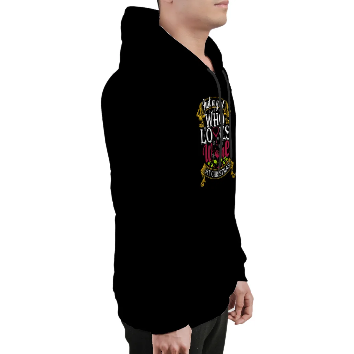 

Men's Hoodie Just A Girl Who Loves WineCustom Vintage Wholesale Clothes String Hip-Hop Sweatshirt 36917