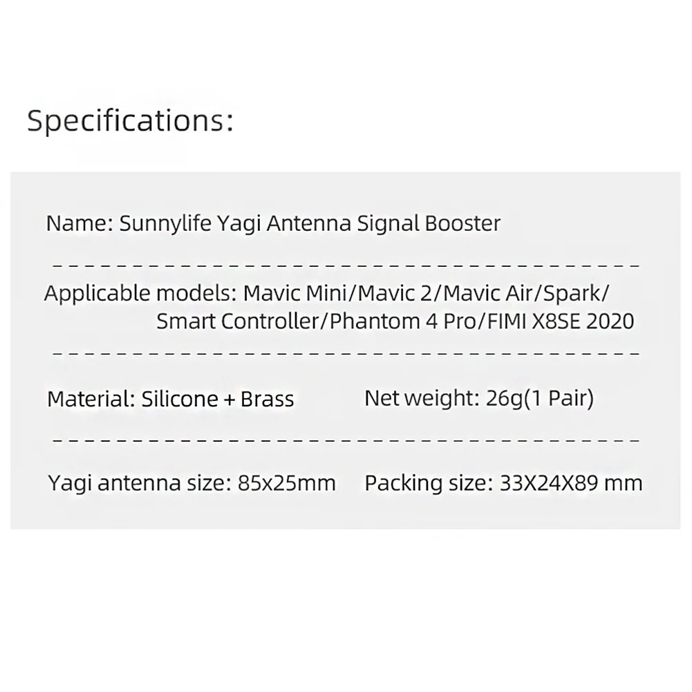 

5.8GHz Signal Booster Amplifier Range Extender Transmitter Anti Interference Yagi-Uda Antenna Expand Professional For Mavic Air