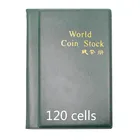 Альбом для монет 120 в клетку, книга для хранения, коллекция, коллекция юбилейных монет, фотоальбом для хранения денег и монет