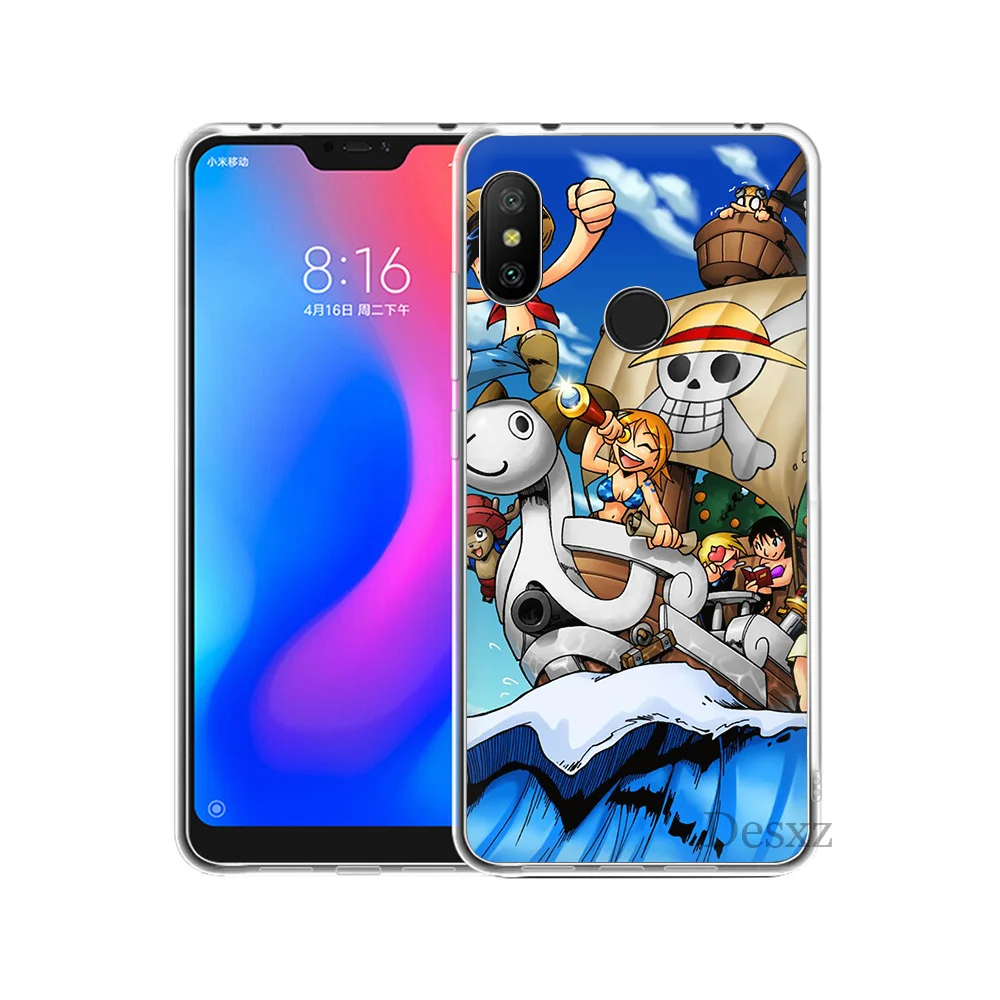 One Piece Luffy Monkey Coque for Xiaomi Redmi Mi 8 SE Note 5 5A 6 6X Pro MIX 2S A2 Lite Plus 4X 4A S2 F1 7 GO |