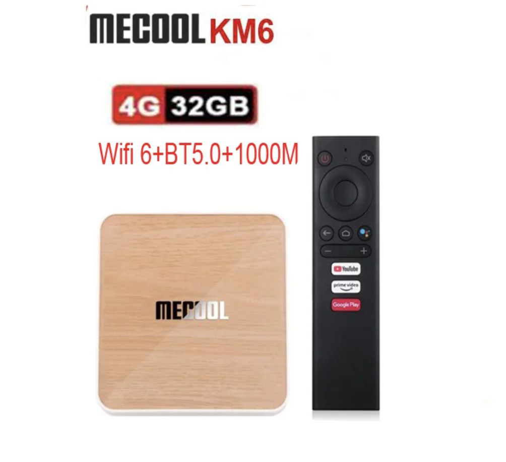 ТВ-приставка Mecool KM6 Deluxe A TV Amlogic S905X4 Android 10 0 4 Гб ОЗУ 64 ПЗУ 2 ГГц/5G Wi-Fi 4K vs h96 max rk3566 |