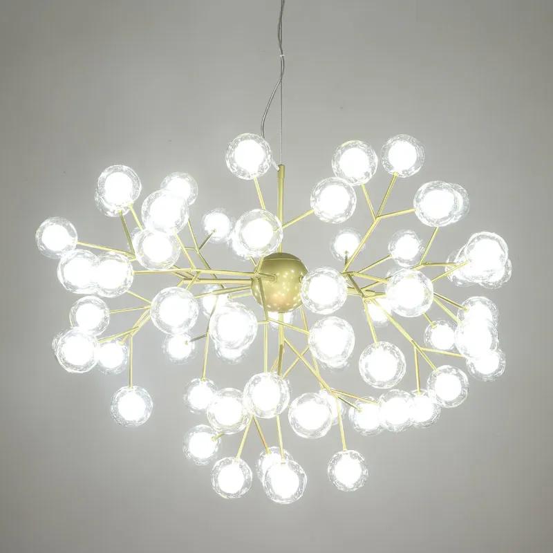 Скандинавские современные светодиодные стеклянные подвесные светильники для